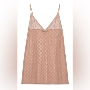 Gucci GG tulle lingerie dress